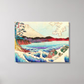 波日本の絵画の山 キャンバスプリント (正面)