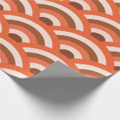 波日本の青海波模様 ラッピングペーパー (角)