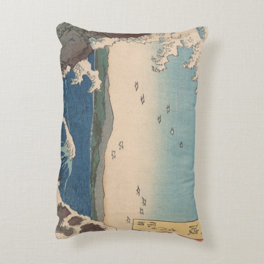 波日本の鳴門ジャグジーのアートワーク アクセントクッション (裏面(縦))