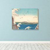 波日本の鳴門ジャグジーのアートワーク キャンバスプリント (インサイチュ (ウッドフロア))