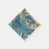 波日本の鳴門ジャグジーのアートワーク スタンダードカクテルナプキン (角)