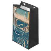 波日本の鳴門ジャグジーのアートワーク スモールペーパーバッグ (正面アングル)