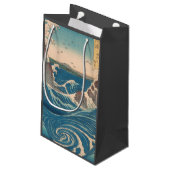 波日本の鳴門ジャグジーのアートワーク スモールペーパーバッグ (裏面アングル)