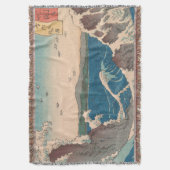 波日本の鳴門ジャグジーのアートワーク スローブランケット (正面縦)