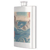 波日本の鳴門ジャグジーのアートワーク フラスク (左)