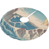 波日本の鳴門ジャグジーのアートワーク ブラッシュドポリエステルツリースカート (アングル)