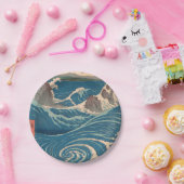 波日本の鳴門ジャグジーのアートワーク ペーパープレート (パーティー)