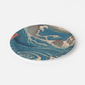 波日本の鳴門ジャグジーのアートワーク ペーパープレート (アングル)