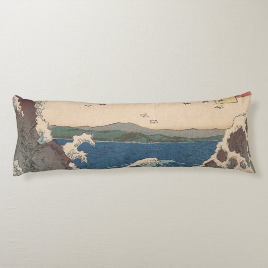 波日本の鳴門ジャグジーのアートワーク ボディピロー (裏面)