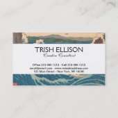 波日本の鳴門ジャグジーのアートワーク 名刺 (裏面)