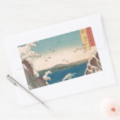 波日本の鳴門ジャグジーのアートワーク 長方形シール (封筒)