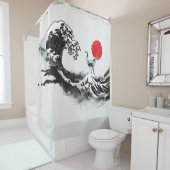 波日本の、ヘロンミニマル絵画の芸術 シャワーカーテン (インサイチュ)