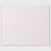 波日本の、ライトピンクの白いラッピング紙 ラッピングペーパー (フラット)