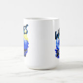 波日、ビーチライフ、海波サーフ コーヒーマグカップ (中央)