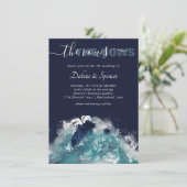 波昇華 | 潮流航海の水青 – 緑 招待状 (スタンド正面)