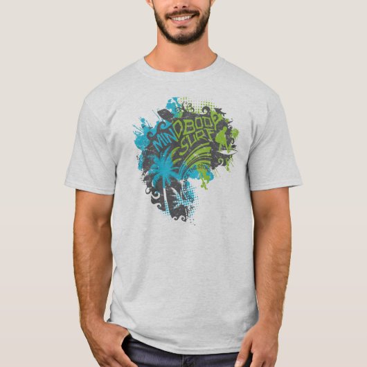 波暗い心の体の波 Tシャツ (正面)