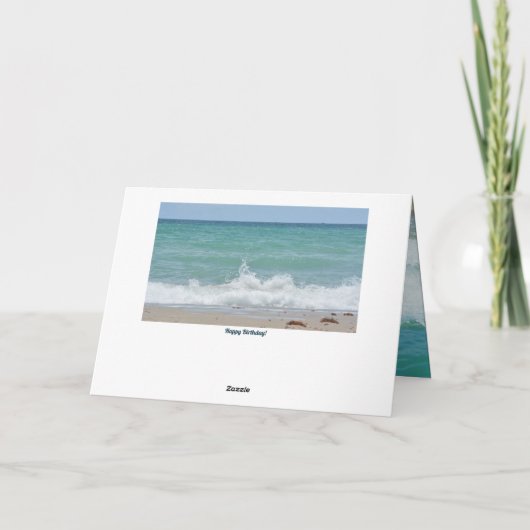 波来の中の幸せ日 カード (裏面)