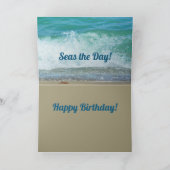 波来の中の幸せ日 カード (内部)