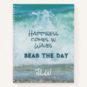 波来の幸せ日の沿岸 ノートブック (正面)