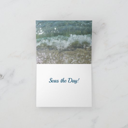 波来の幸せ日の海 カード (内部)