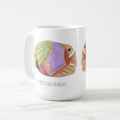 波来の幸せ魚のマグカップ コーヒーマグカップ (正面左)