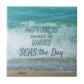 波来の幸せ タイル (正面)