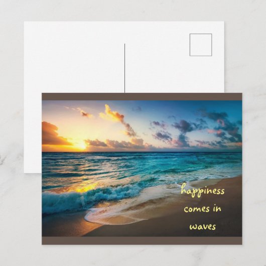 波来の幸せ ポストカード (正面/裏面)