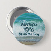 波来の幸せ 缶バッジ (正面&裏面)