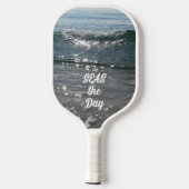 波来の幸せSEAS日の海波 ピックルボールラケット (裏面)