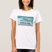 波来の幸せSEAS日の海波 Tシャツ (正面)