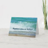 波来の海での一日の幸福 カード (正面)