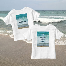 波来の海での一日の幸福 トドラーTシャツ