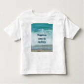 波来の海での一日の幸福 トドラーTシャツ (正面)
