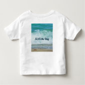 波来の海での一日の幸福 トドラーTシャツ (裏面)