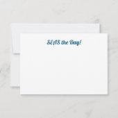 波来の海での一日の幸福 ノートカード (裏面)