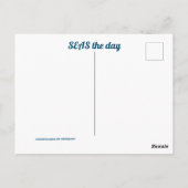 波来の海での一日の幸福 ポストカード (裏面)