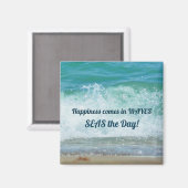 波来の海での一日の幸福 マグネット (正面/裏面)