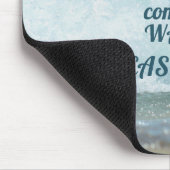 波来の海での幸せ マウスパッド (コーナー)