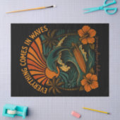 波来レトロ 薄葉紙 (クラフト)