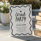波枠白黒手引き卒業パーティー 招待状