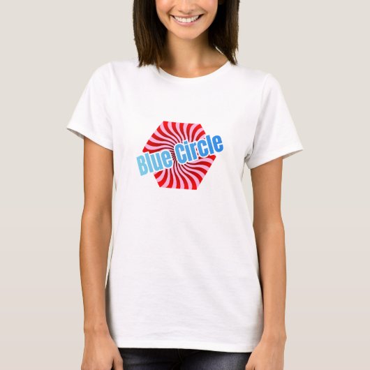 波模様の甘い六角形のキャンディ Tシャツ (正面)