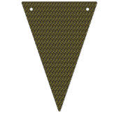 波模様の緑と白の背景 バンティングフラッグ (第2の旗)