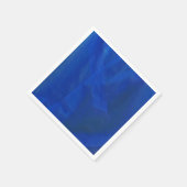 波模様の青いナプキン スタンダードカクテルナプキン (角)