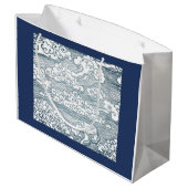 波模様付き包日本の装バッグ ラージペーパーバッグ (裏面アングル)