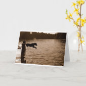 波止場から跳ぶDixie カード (黄色い花)