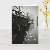 波止場とボートハウスセンシティカード カード (黄色い花)