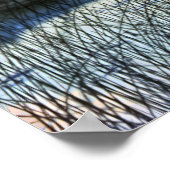 波止場とローボートサンセット ポスター (角)