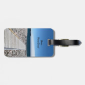 波止場に大西洋海ラゲッジタグ ラゲッジタグ (裏面横)