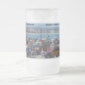 波止場のサンタによってCruz曇らされるマグのWoodies フロストグラスビールジョッキ (中央)