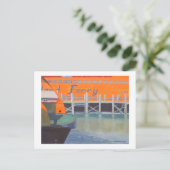 波止場のフェリー ポストカード (スタンド正面)